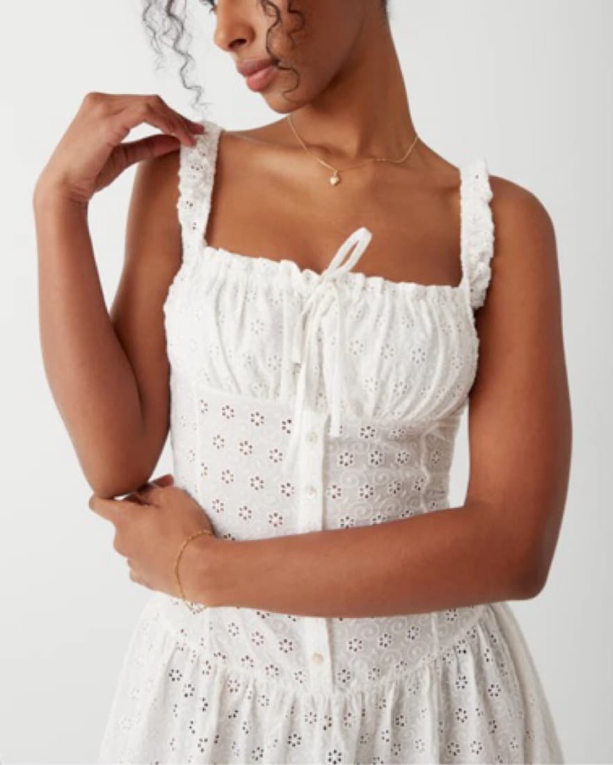 White Mini Dress - Image 5