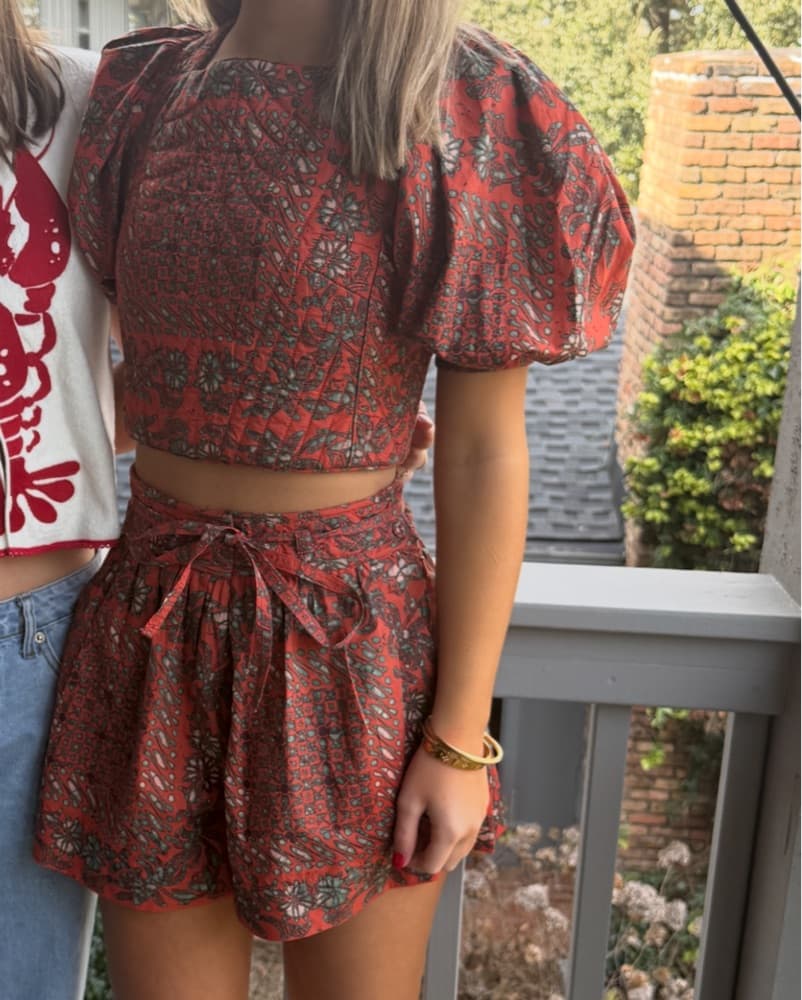 Ulla Johnson Nalani Quilted Bandana Set  - Image 2