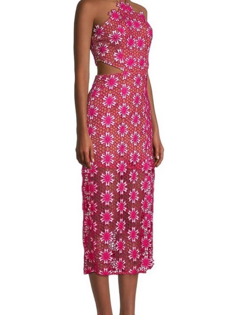 ELLIATT Dymas Cut-Out Lace Midi Dress - Image 3