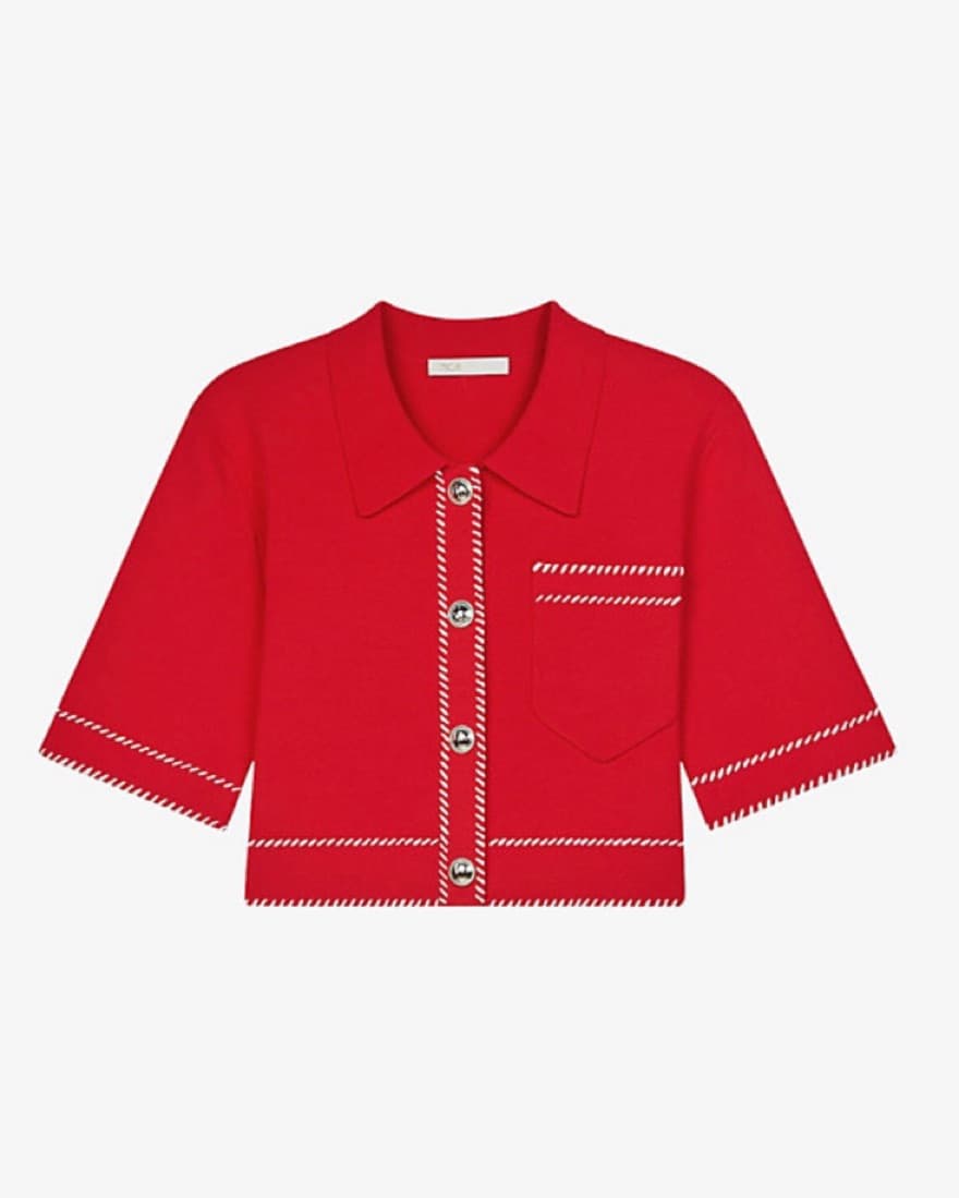 Maje Red Top - Image 1