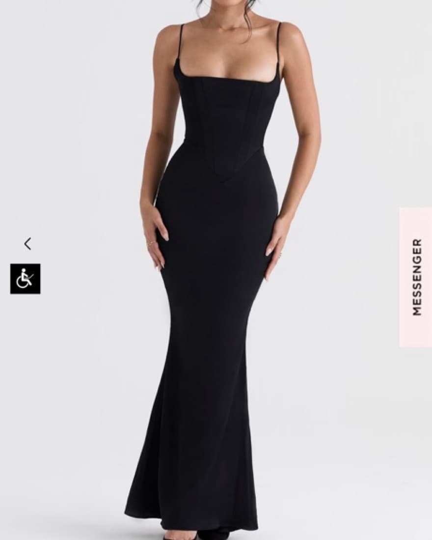House Of Cb Oliviette Black Corset Maxi - Image 3