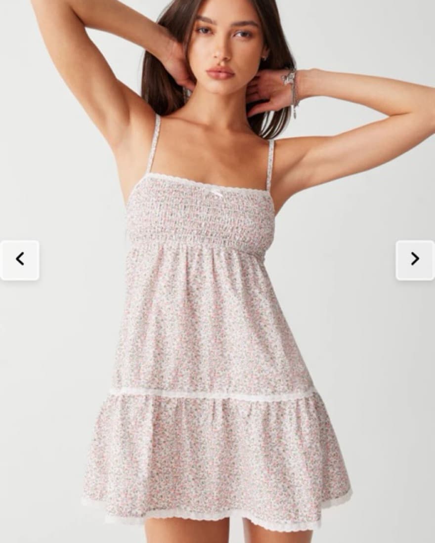 Frankies Bikinis Baby Floral Mini Dress - Image 2