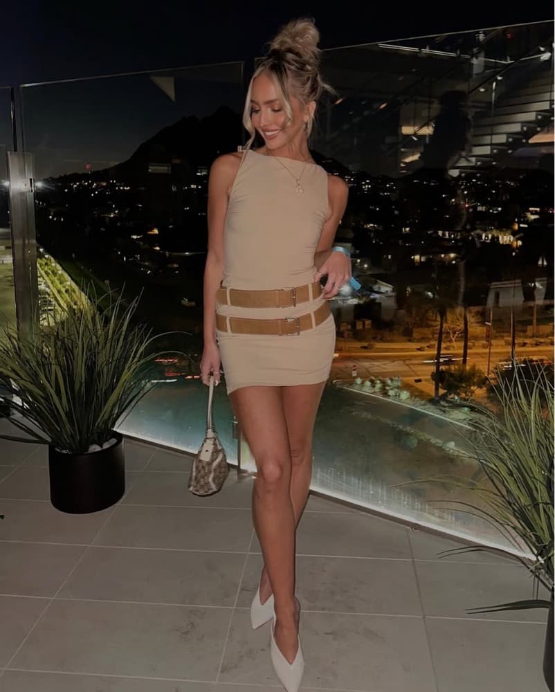 Double Buckle Mini Dress - Image 5