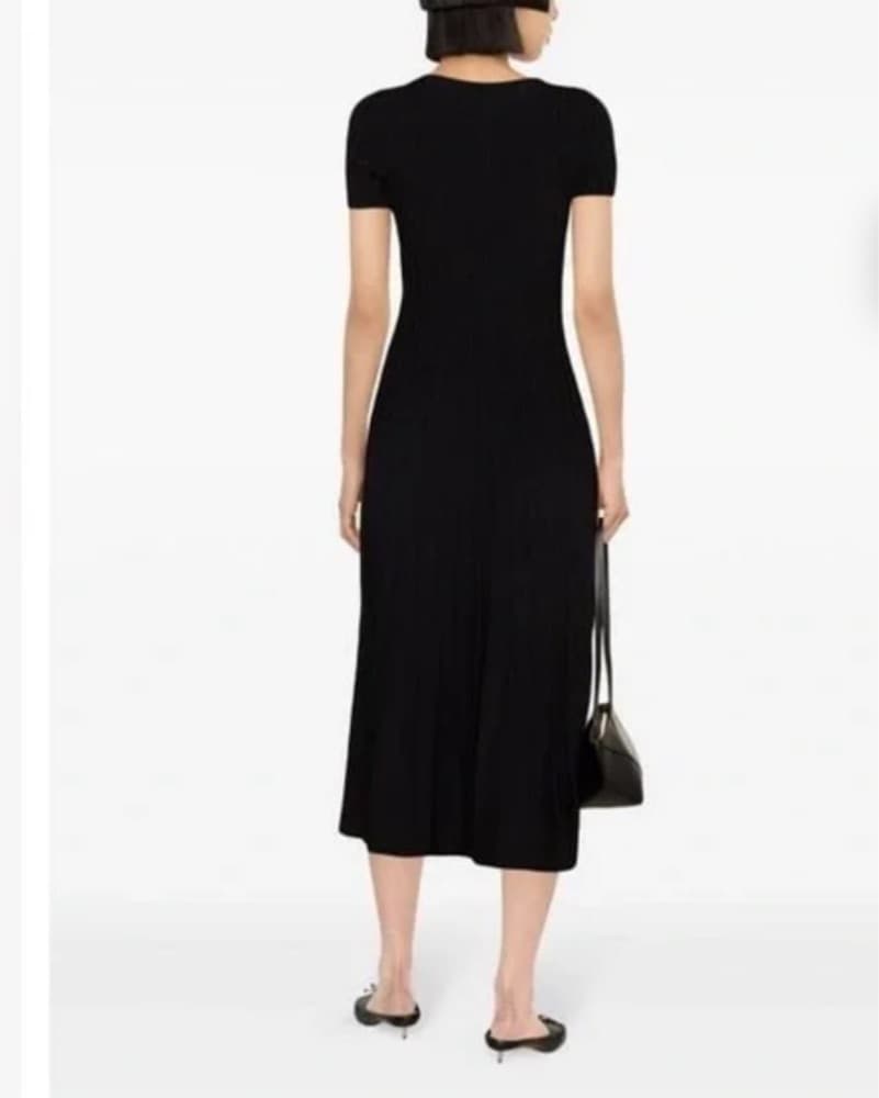 Elegant Black Midi Dress - Image 2
