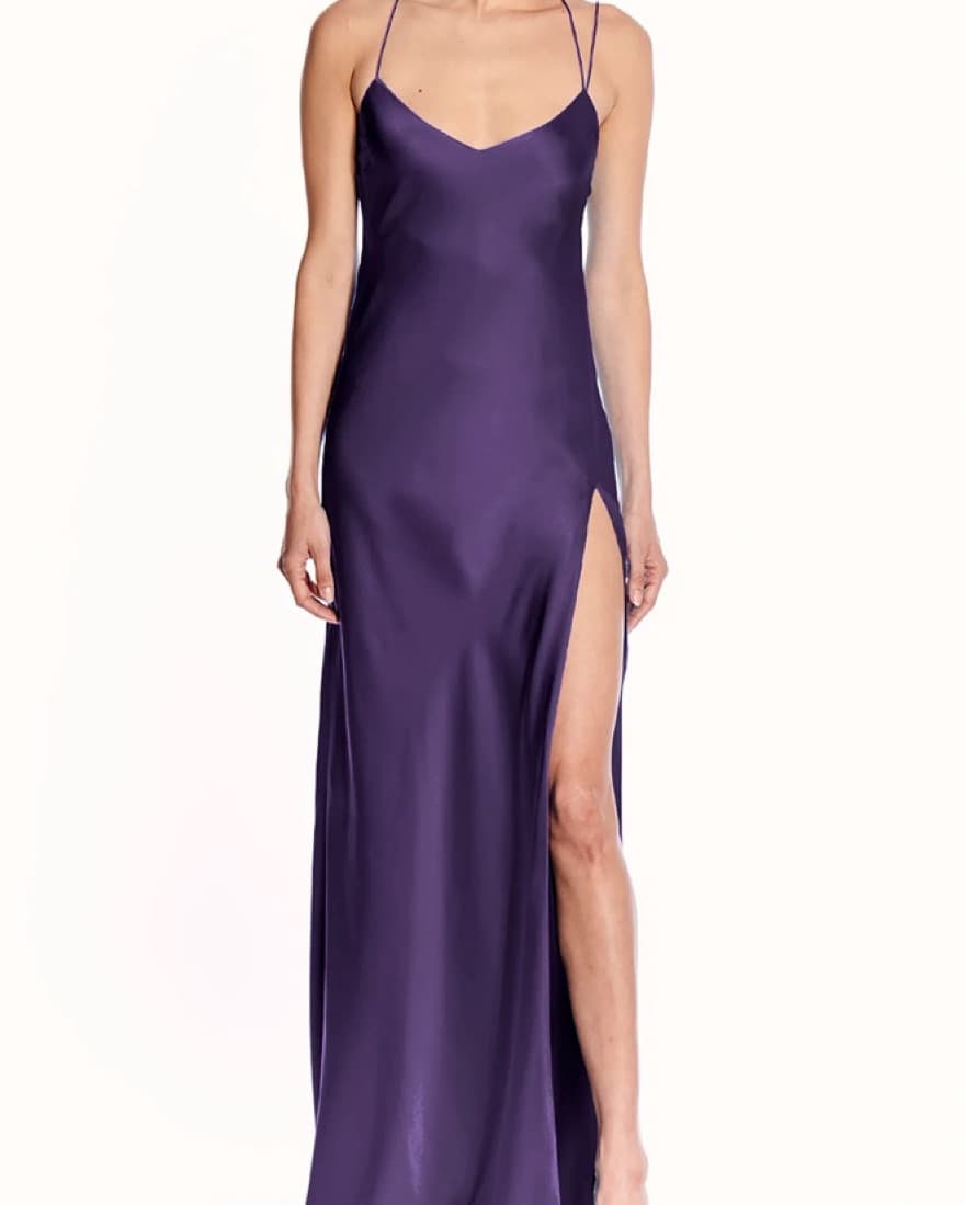 The Sei Strappy Bias Gown Purple - Image 2