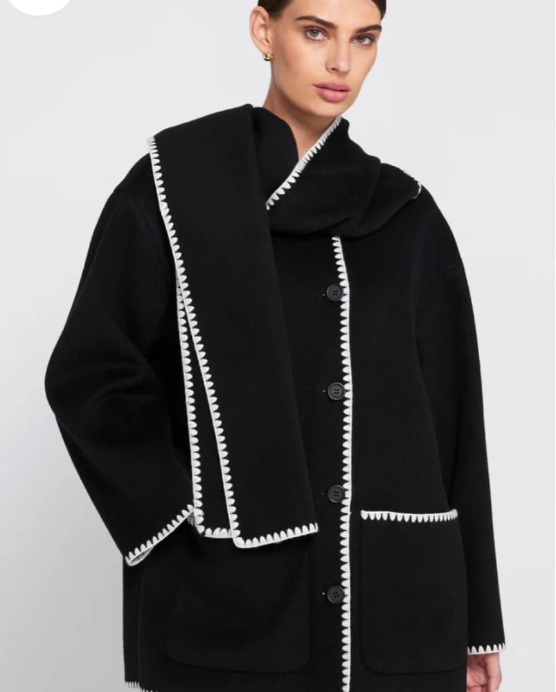 Coat With Scarf - Image 1