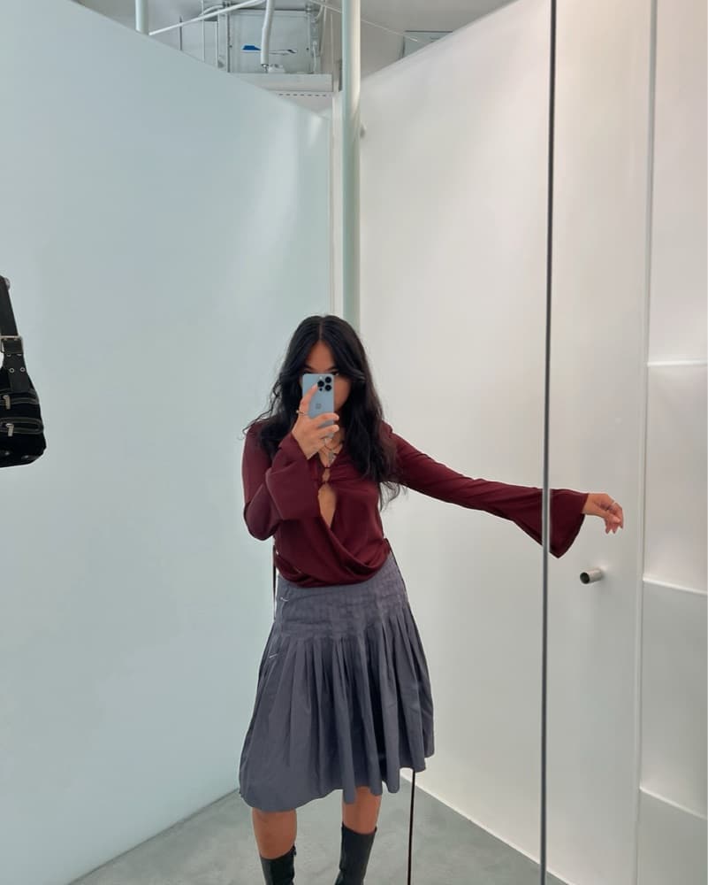 Acne Studios Satin Wrap Blouse  - Image 1