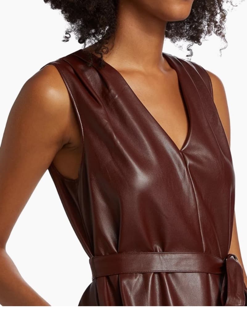 Paige Plum Leather Material Mini Size 4 - Image 5