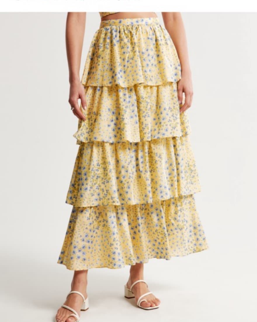 Abercrombie Yellow Maxi Skirt Dress Set - Image 2