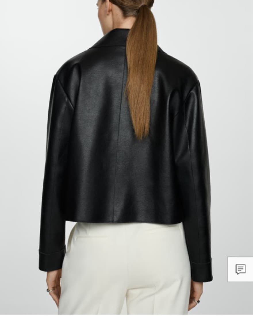 Mango Sabina Faux Leather Jacket - Image 3