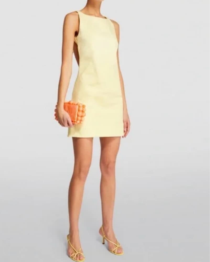 Maje Butter Yellow Shift Dress - Image 1