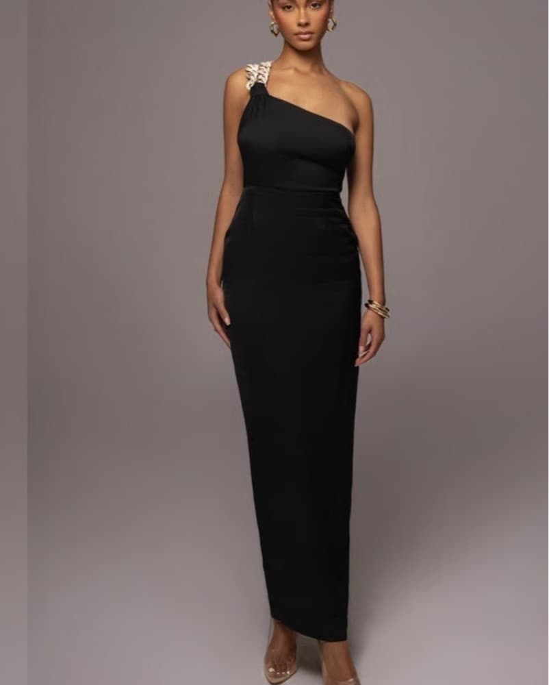 Black Luxury Living Maxi Dress - Image 1