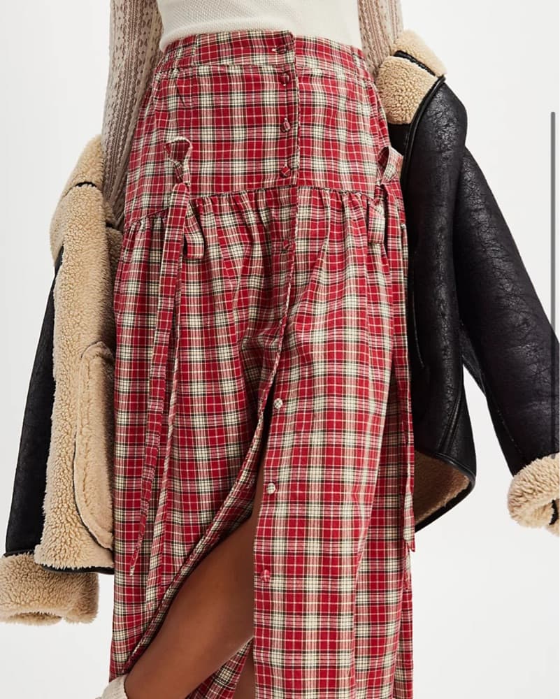Damson Madder Button skirt - Image 3