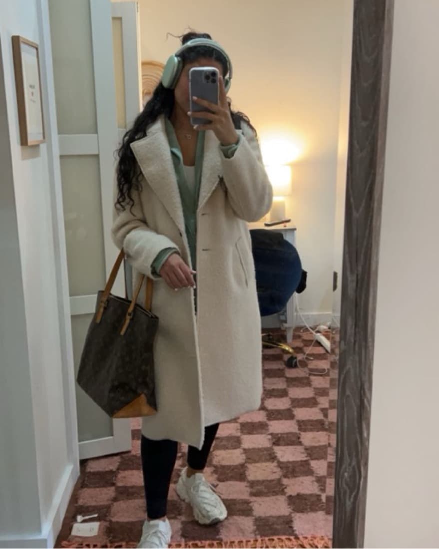 Zara Cream / Beige Coat - Image 2