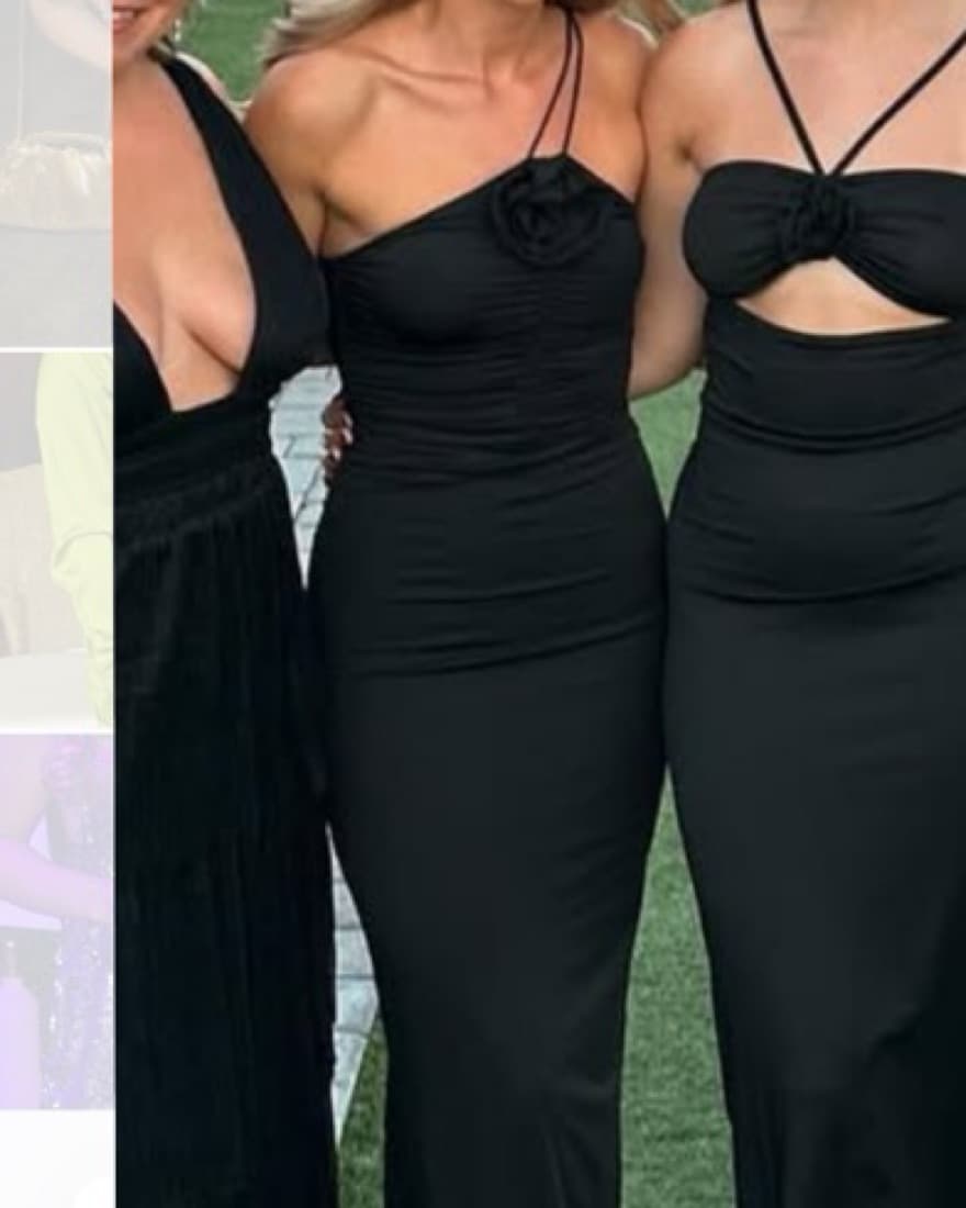 Elegant Black Halter Maxi Dress - Image 3