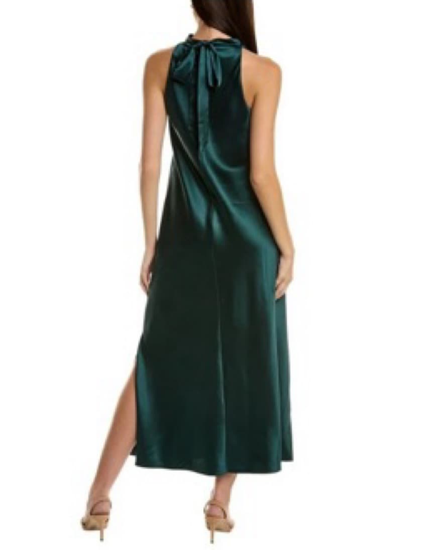 Anne Klein Green Satin Long Dress - Image 3