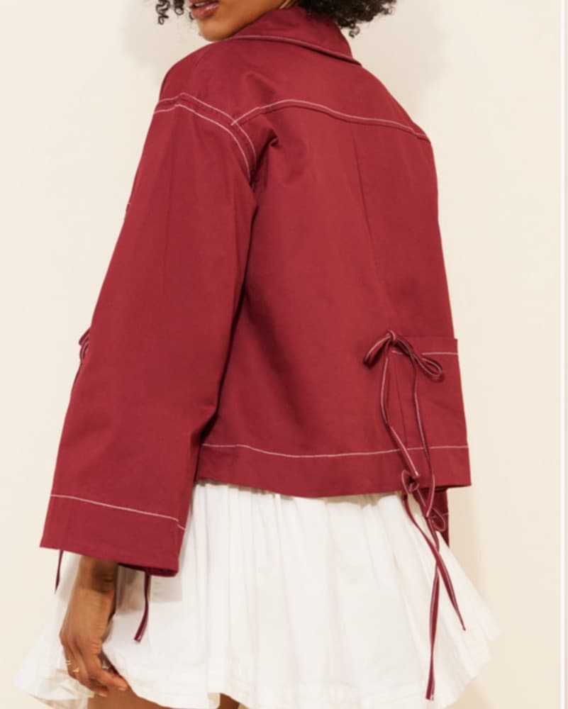 Crimson Bow Jacket - Image 2