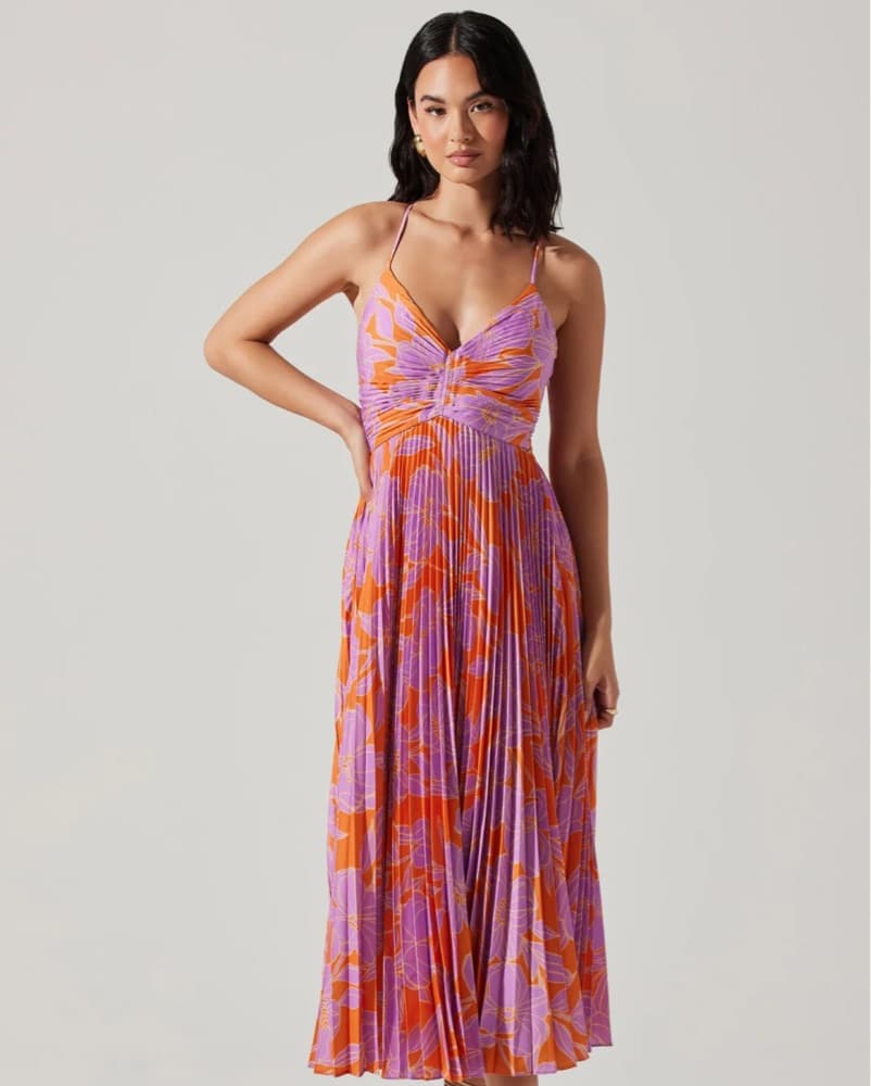 ASTR the Label blythe dress orange/purpl - Image 1