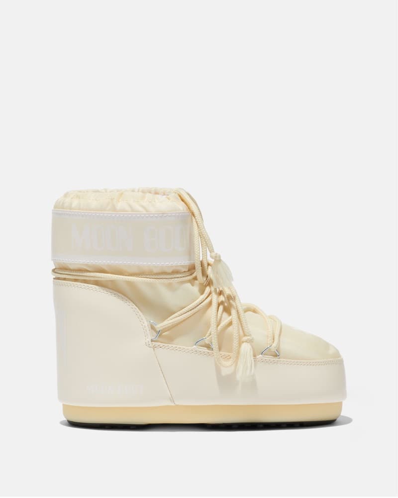 Moon Boot Icon Low Cream Nylon Boot - Image 1