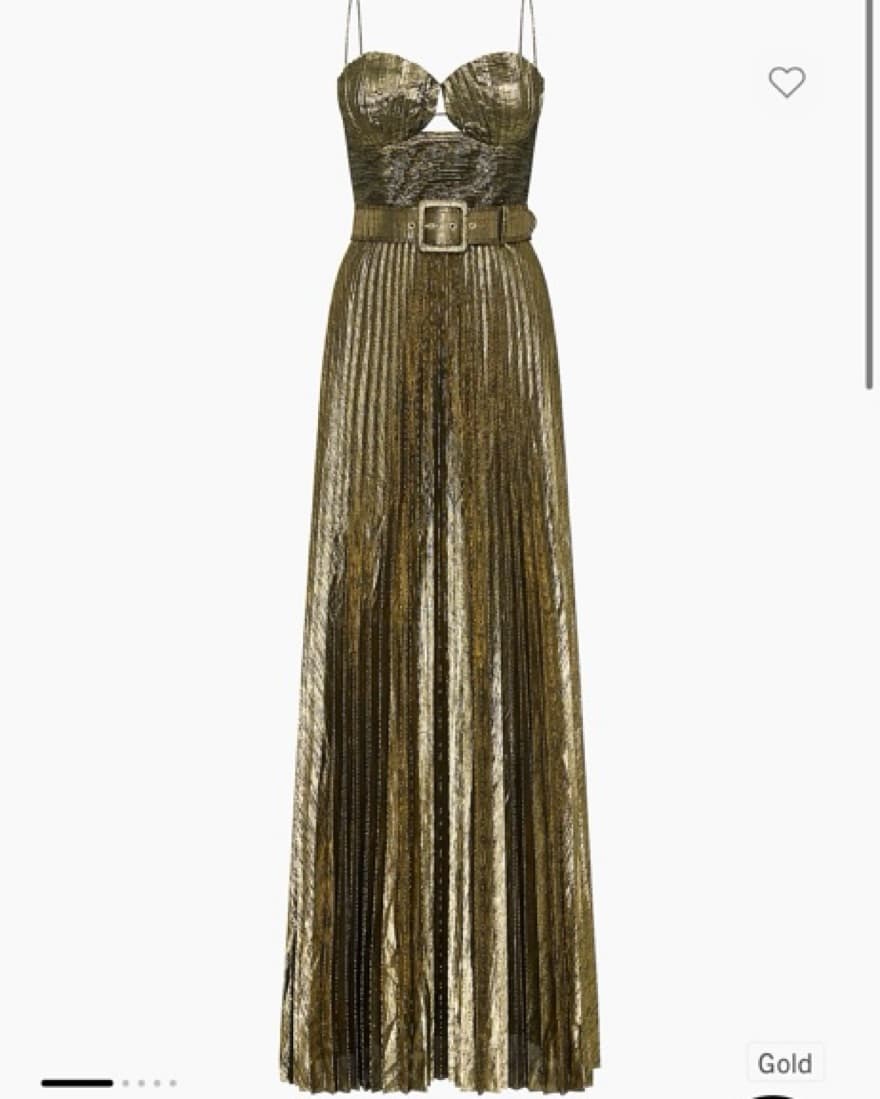 Rebecca vallance Josie Pleated Gown - Image 1