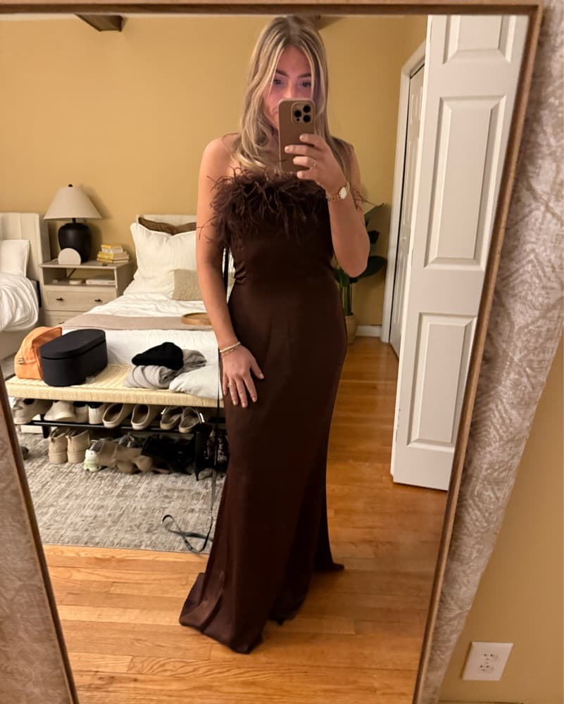 Fall Wedding Guest Dress - Image 1