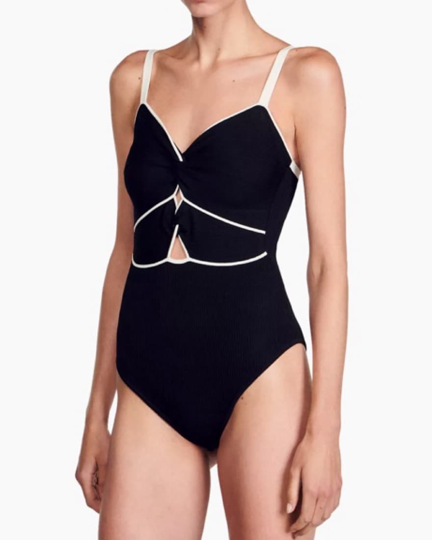 Sandro Two Toned Bodysuit - Image 2