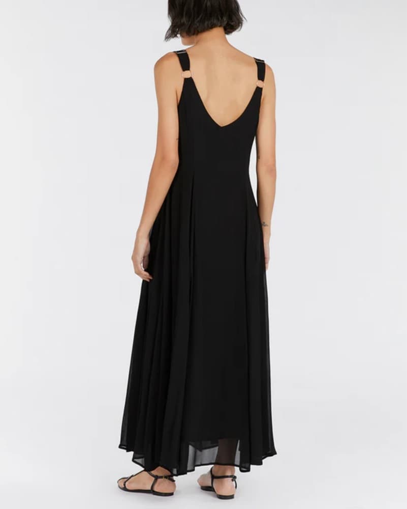 Dissh Black V Neck Maxi Dress - Image 2
