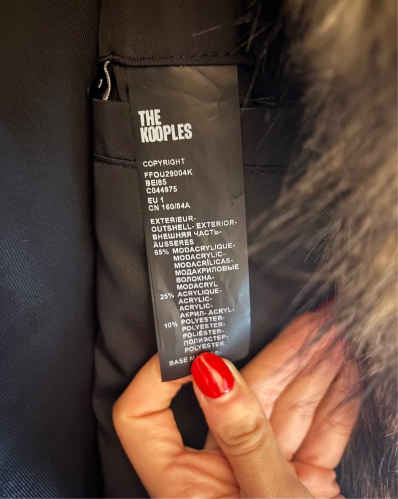 The Kooples Long Faux Fur Coat - Image 4