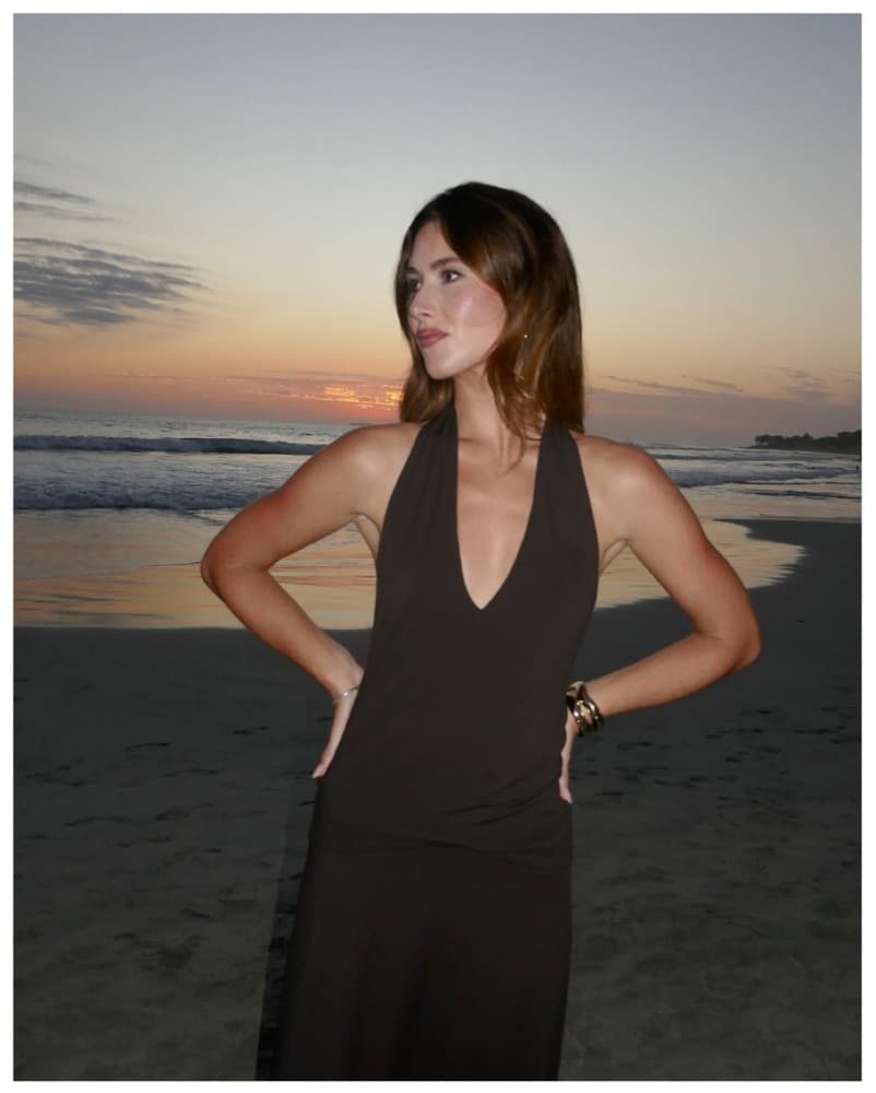 Brown Halterneck Midi dress - Image 5