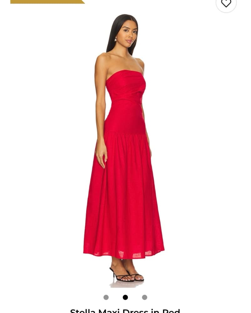 Elegant Red Maxi Dress - Image 2