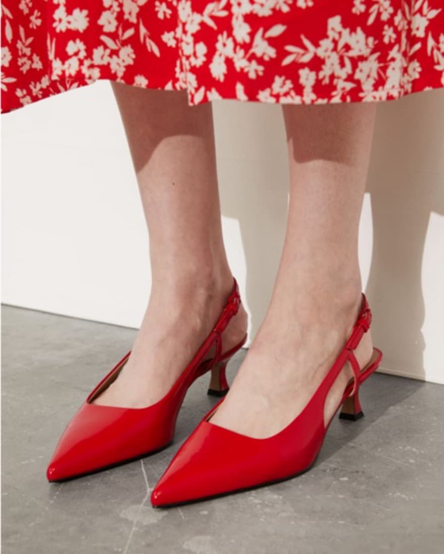 & Other Stories Red Kitten Heel - Image 5