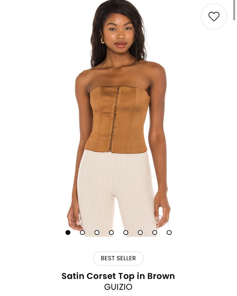 Chic Satin Corset Top - Image 1