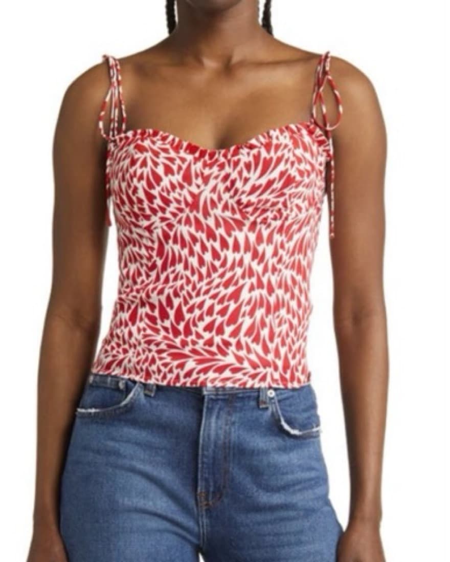 Heart Print Top - Image 5