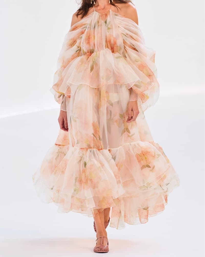 Zimmerman low Back Organza Dress - Image 5