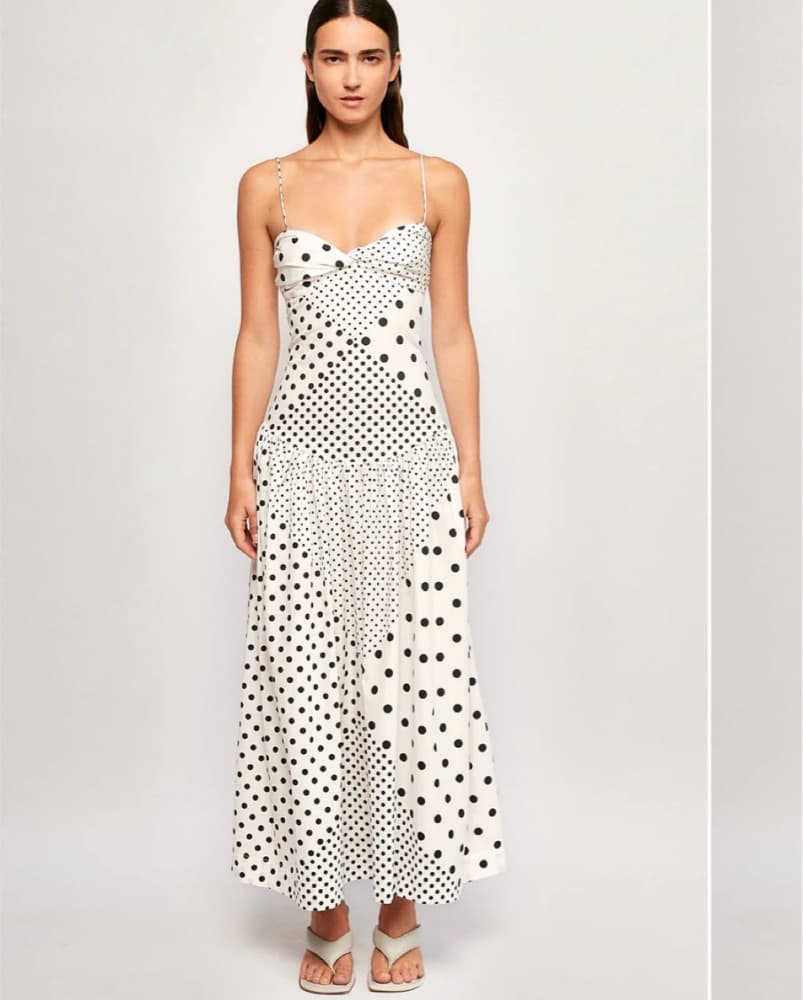 SWF Polka Dot Drop Waist Dress - Image 1