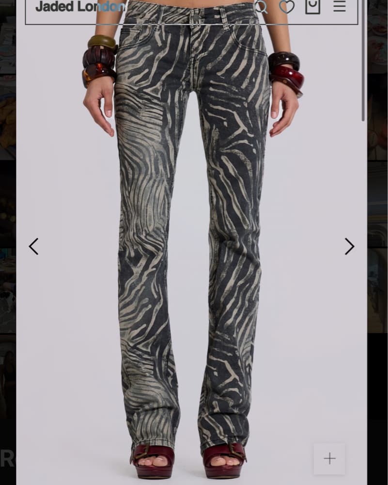Zebra Lowrise Jeans  - Image 1