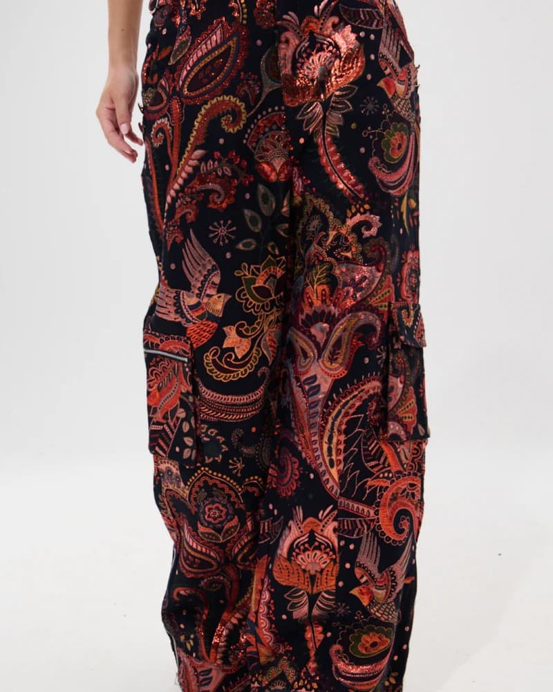 Akira FALL VIBES BROCADE TROUSER - Image 4
