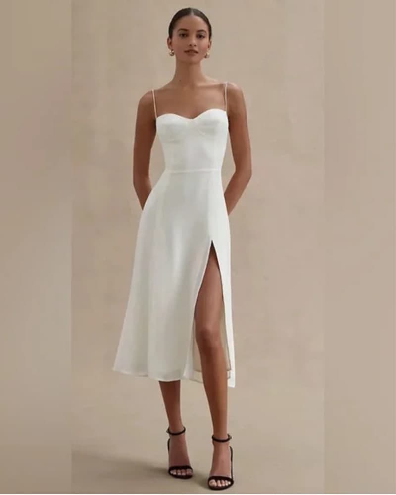 Reformation white juliette dress - Image 1