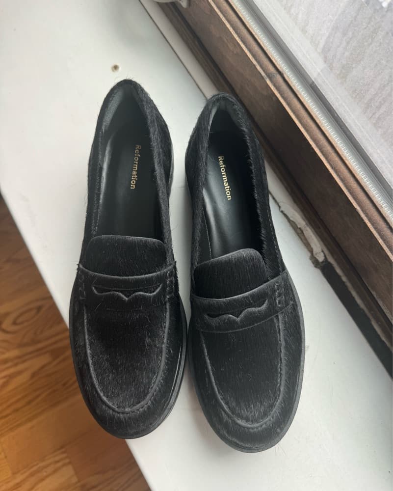 Reformation Calf Hair Loafers - Image 3