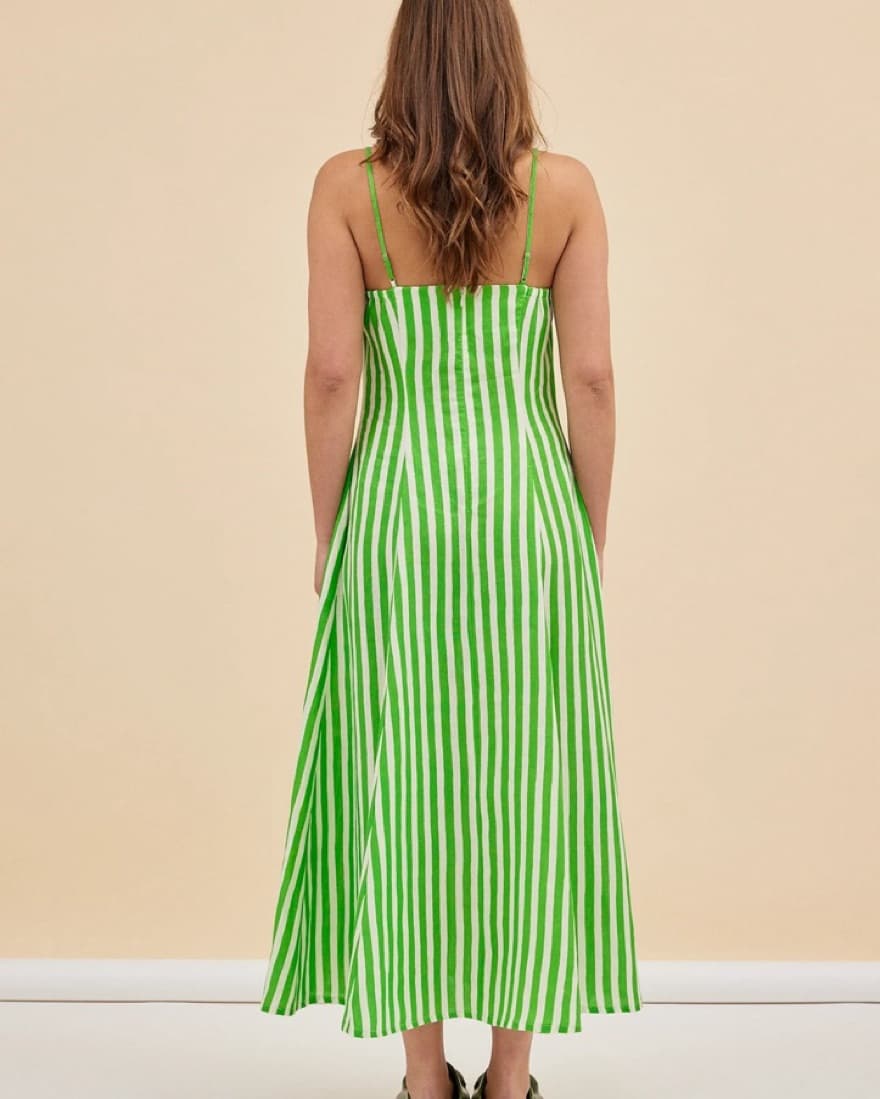 Variety Hour, Vibrant Striped Maxi Dress - Image 4