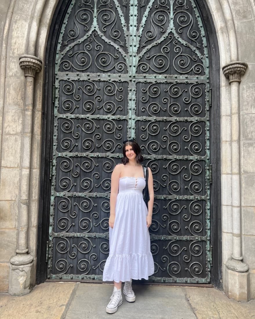Strapless Midi White Dress - Image 3