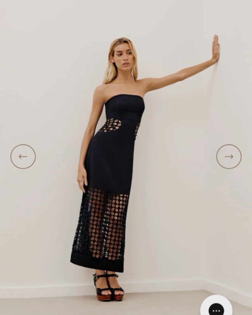 Vix Twiggy Long Dress (S) W Cutouts - Image 4