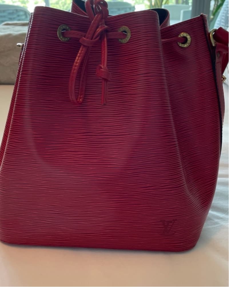 Louis Vuitton Red Epi Leather Noe (Bucket Bag) - Image 4