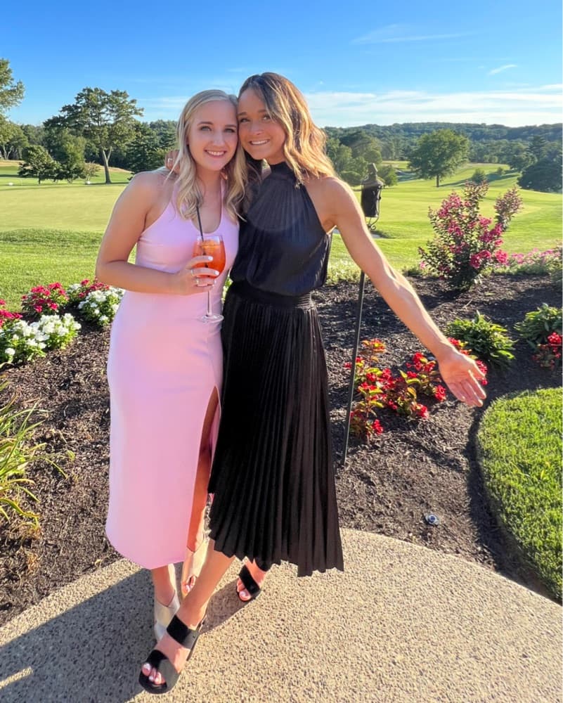 Black Pleated Long Dress - Image 1