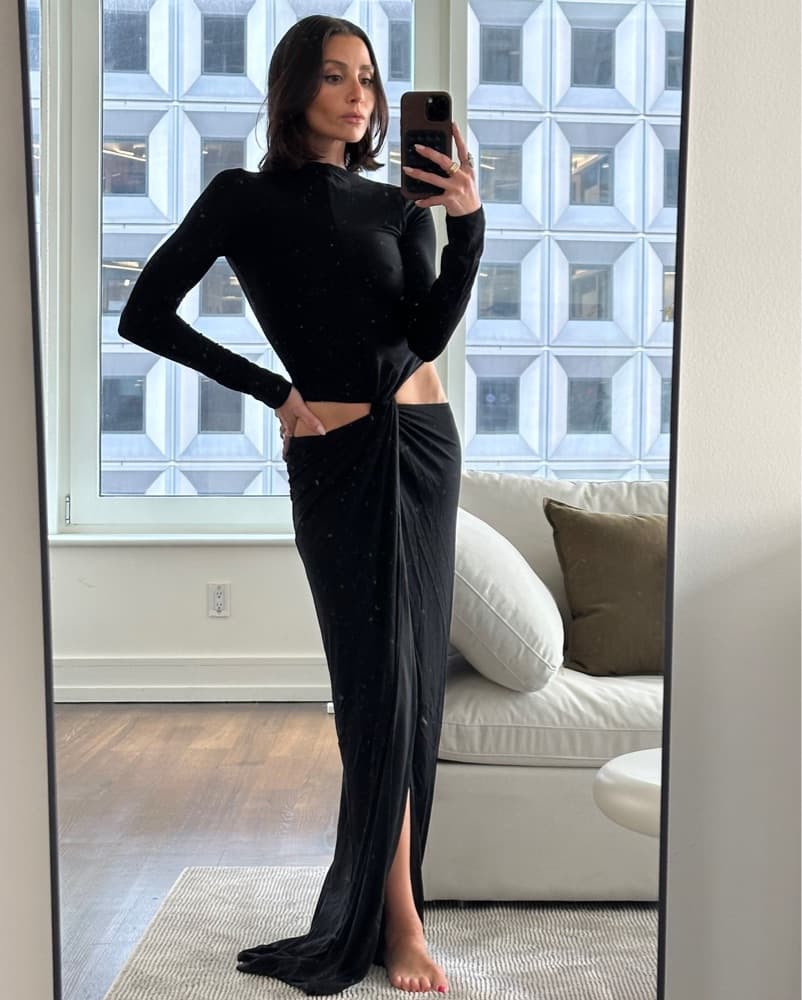 Long Sleeve Cutout Gown - Image 2