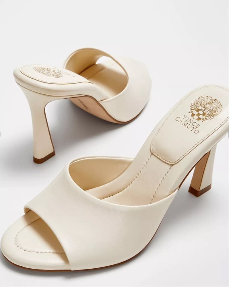Vince Camuto Paigely Mules White/Cream - Image 2