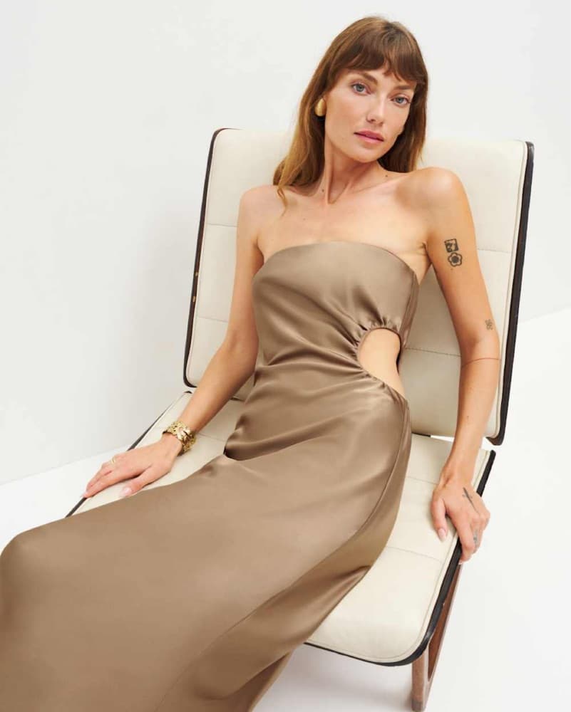 Reformation • Nevaeh Satin Dress - Image 4