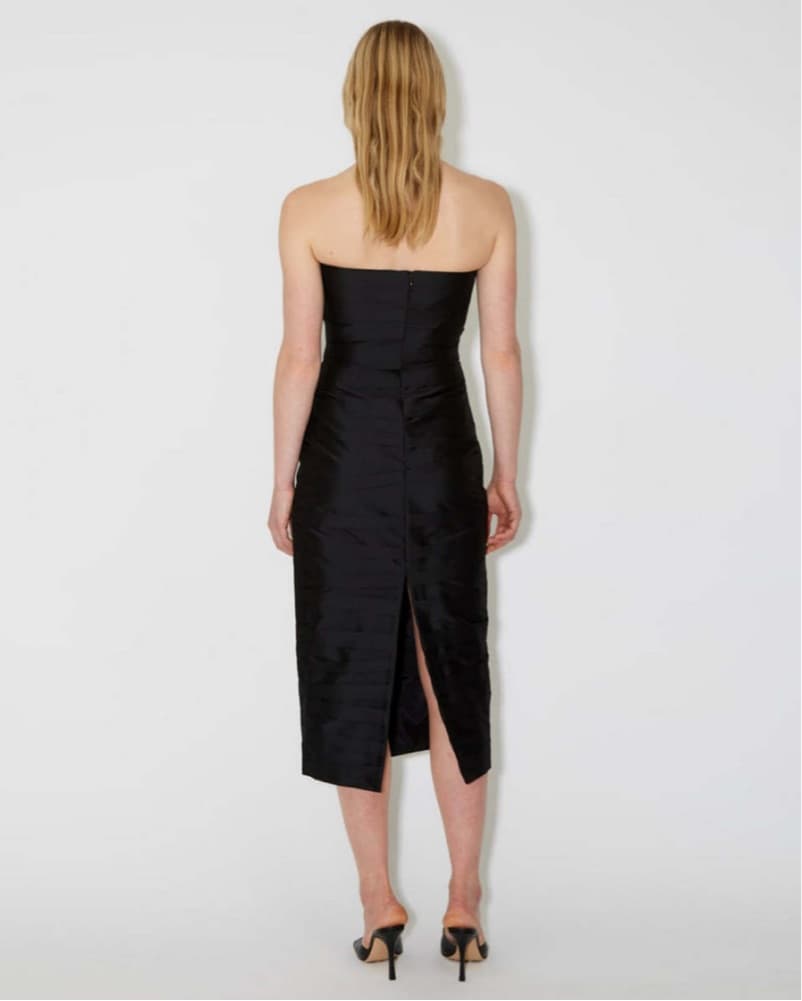 Bernadette Bow Black Tie Dress - Image 2