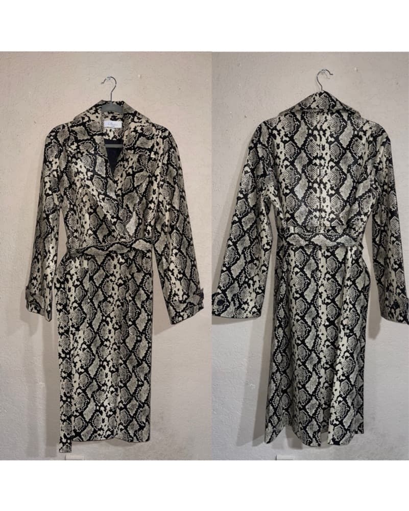 L’Academie Snakeskin Trench - Image 2