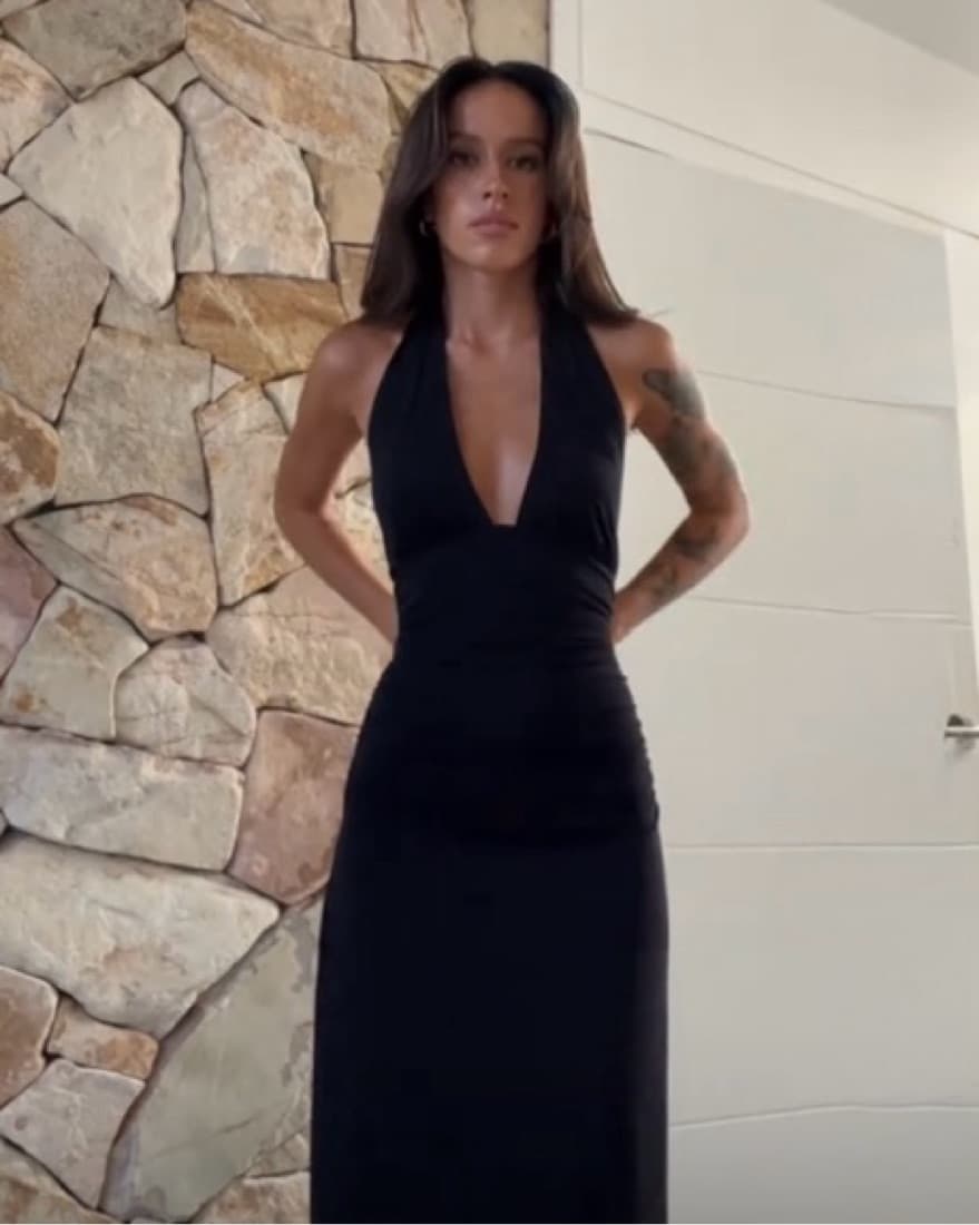 casual new style dress for women Nmoder Dresses Stand Collar Church Fit and Flare One Shoulder Slash Front shiny metallic dress 95% polyester Color:7